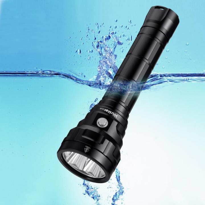 Dl40 5000lm Powerful Diving Flashlight Led Underwater Ipx8 Waterproof Flashlights Portable Scuba