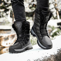 SOLIBEN New Winter Men Womens Warm Snow Boots Botas De Neve Sapatos De Inverno Padded Boots Winter Boots Platform Boots