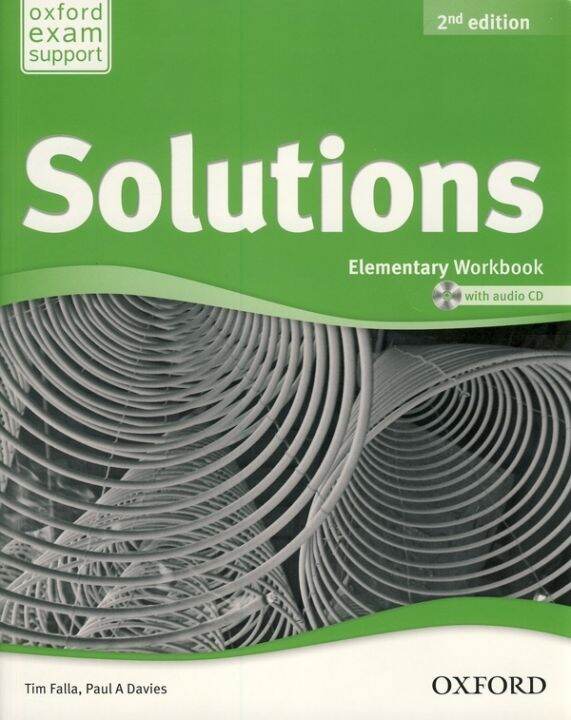 bundanjai-หนังสือคู่มือเรียนสอบ-solutions-2nd-ed-elementary-workbook-cd-p