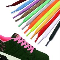 1Pair 10 Colors Double Flat Laces High Quality Polyester Shoelaces Fashion Sports Casual Shoe Lace Solid Flat Shoelace