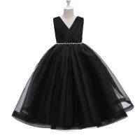 【CC】 Kids Dresses Children Prom Tulle Gowns 2023 New Teen Wedding Bridesmaid Costume 3-12 Years