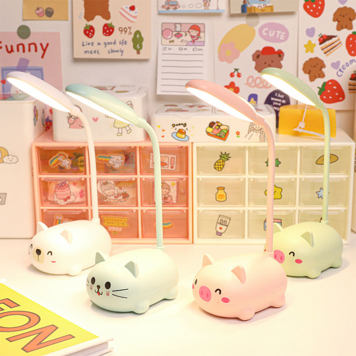 led-pig-cat-desk-lamp-reading-study-night-light-kids-new-year-christmas-gift-dorm-office-bedroom-bedside-eye-protection-lighting