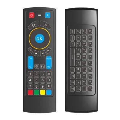 Fire TV Remote Control Replacement with Keyboard and IR Learning Programmable Buttons (NO MIC Functions)