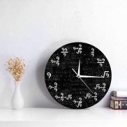 Baoblaze Modern Wall Clock Math Equation Clocks 9 s Formulas Mathematical