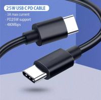 สายชาร์จ Samsung NOTE10 Super Fast Charger PD ชาร์จเร็วสุด 3A USB C to USB C Data Cable รองรับ รุ่น NOTE10 A90/80S10S9S8 OPPO VIVO XIAOMI HUAWEI iPad Proและโทรศัพท์มือถืออื่น（1มตร）