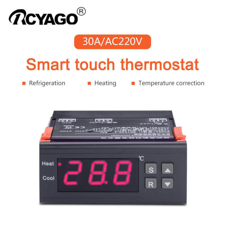 RCYAGO MH1230A AC220V เทอร์โมคัปเปิ้ล-40 ~ 120องศา Thermostat เครื่องทำความร้อนทำความเย็น Regulator สำหรับ Aquarium,ตู้แช่แข็ง