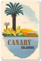 Metal Tin Sign Canary Islands Garage Home Kitchen Bar Pub Hotel Wall Decor Signs Plaques 30x40cm