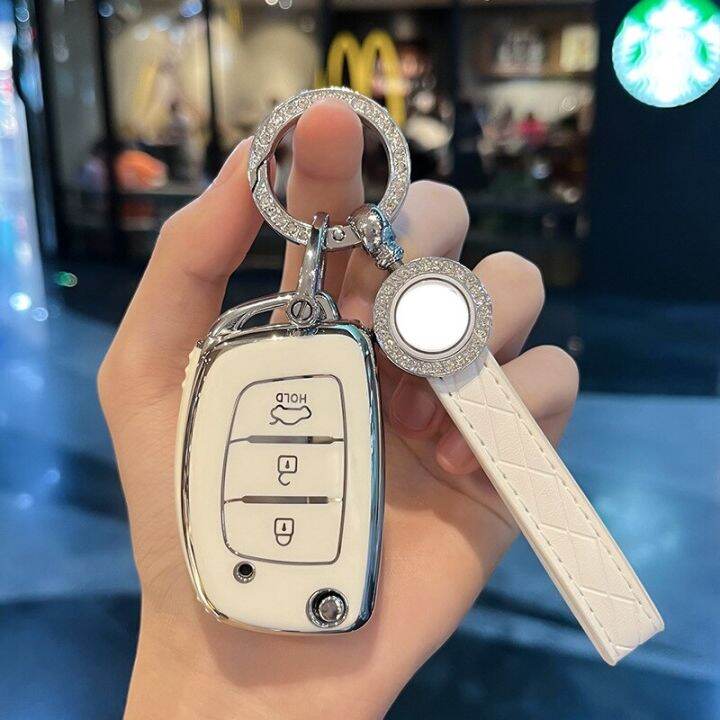 3-buttons-tpu-car-flip-key-case-cover-shell-fob-for-hyundai-creta-i20-i10-ix35-ix45-tucson-elantra-santa-fe-solaris-keychain