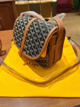 Goyard Belvedere II Messenger Bag Coated Canvas PM Yellow