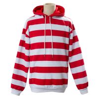 （ร้อน）ที่ Waldo ตอนนี้เครื่องแต่งกายคอสเพลย์สีแดงสีขาวลายเสื้อยืด/ชุด Hoodies คริสต์มาสฮาโลวีนปาร์ตี้สูท