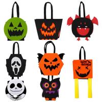 Halloween Bags for Trick or Treat 8PCS Reusable Halloween Felt Bags with Handle Halloween Candies Bags Party Bags Halloween Bags for Kids ideal