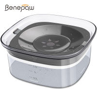 Benepaw ช้าดื่ม L ขนาดเล็กขนาดใหญ่ชามสุนัข Feeder 2 In 1โปร่งใสไม่มีการรั่วไหลลูกสุนัขสัตว์เลี้ยง Water Dispenser 2L ที่มองเห็นได้ระดับชาม