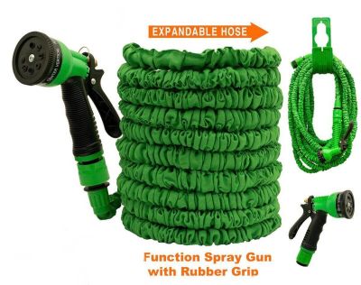 สายยางฉีดน้ำ ขนาด 50FT สีเขียว สายยาง 50FT สายยางรดน้ำ  Garden hose expandable 50ft สายยางล้างรถ สายยยางยึดหดได้ สายน้ำแรงดัน สายยางรดน้ำสวน