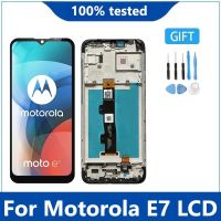 6.5นิ้วจอแอลซีดีต้นฉบับสำหรับ Motorola Moto E7จอแสดงผล LCD Touch Screen Digitizer สำหรับ Moto E7จอแอลซีดี XT2052 x. T2095-1 -3เฟรม LCD