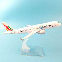 16ซม. Sriังกาแอร์ไลน์ Airbus A320เครื่องบินรุ่นเครื่องบินรุ่นโลหะผสมโลหะ Diecast เครื่องบินรุ่นของเล่นเครื่องบินของขวัญ Dropshipping