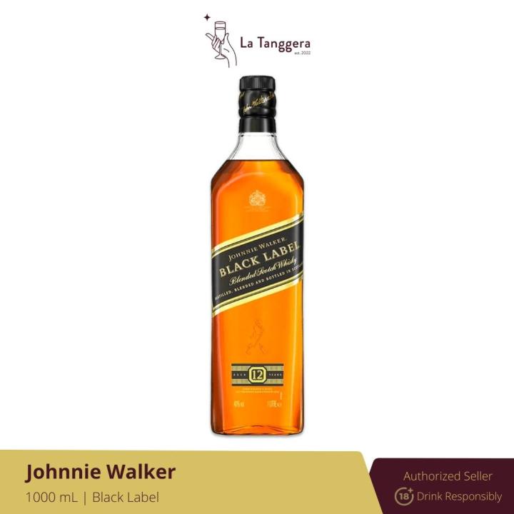 Johnnie Walker Black Label Blended Scotch Whiskey 1 Liter | Lazada PH