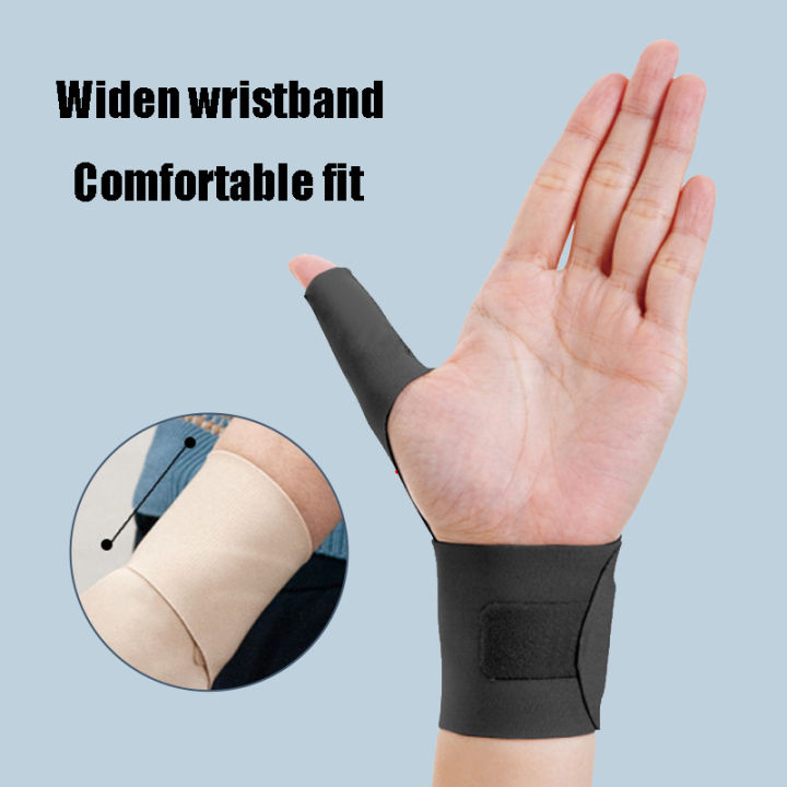 protective-wrist-sleeve-lightweight-joint-wrap-ultra-thin-finger-sleeve-adjustable-thumb-brace-comfortable-wrist-support