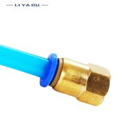 30/50pcs PCF Air Pipe Fitting 4 6 8 10 12mm Hose Tube 1/8 3/8 1/2 1/4 BSP Female Thread Brass Pneumatic Connector Quick Joint Pipe Fittings Accessorie