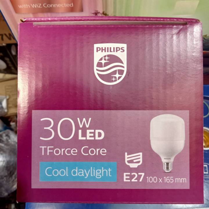 philips-หลอดไฟ-bulb-hiwatt-30w-led-หลอดแอลอีดี-30วัตต์-trueforce-core-daylight-e27-ฟิลลิป์-แสงขาว-แสงส้ม-ขั้วเกลียว