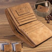 กระเป๋าสตางค์ผู้ชายหนัง Billfold บาง H Ipster Cowhide บัตรเครดิตผู้ถือ ID แทรกกระเป๋าเหรียญหรูหราธุรกิจพับกระเป๋าสตางค์