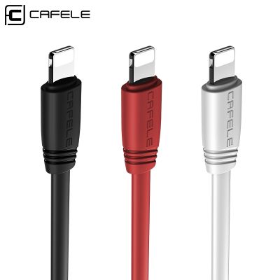 CAFELE สาย USB แบนตัวชาร์จไฟสำหรับ Iphone X 8 7 6S 6 Plus 5S ซิงค์โทรศัพท์ชาร์จ IOS 11 10 9 50Cm/120Cm