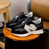 New BALANCE 327 ORIGINAL ANGORA BLACK WHITE Gray GUM SEPATU