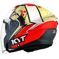 ⚡️ KYT - NF J ⚡️[Open Face] KYT Helmet NFJ Xavi Sakura-  ?  น้ำหนัก 1,450 +/- 50g. ? มีระบบ Sun visor แว่นกันแดดในตัว