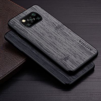 เคสสำหรับ Xiaomi Poco X3 NFC Pro X3 GT Funda ไม้ไผ่แบบฝาปิดโทรศัพท์หนังเคสโทรศัพท์ Xiaomi หรูหรา Xiaomi Poco X3 Pro