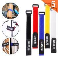 5Pcs Nylon Hook and Loop Ties Bike Bicycle Fixed Strap Cable Tie Organizer Band Fishing Rod Holder Strap Suspenders Fastener Cable Management