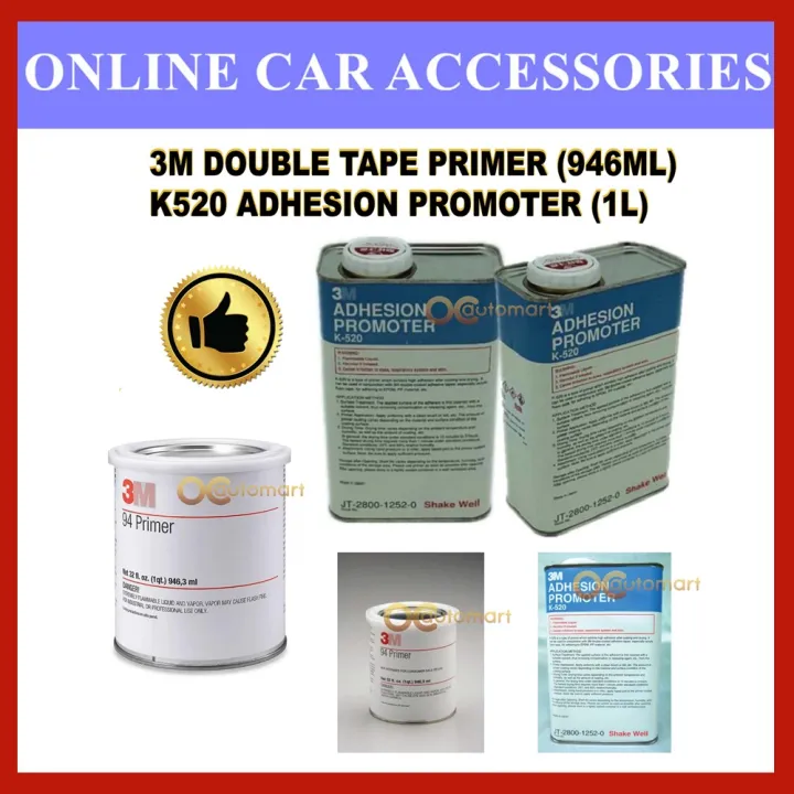 3M Double Tape Primer (946ml) / K520 ADHESION PROMOTER (1L) Lazada