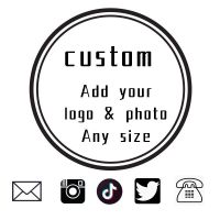 100pcs Round Square stickers custom seal logo label Design Your Own Stickers Personalized stickers big size Stickers Labels