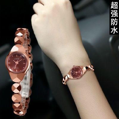 quality goods with Ms. Han edition watch waterproof tungsten steel dial female students mechanical bracelet ∈◑