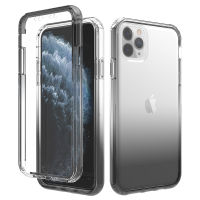 iPhone 11 Pro Max Case, RUILEAN Transparent 2-in-1 Gradient Shockproof Case for iPhone 11 Pro Max