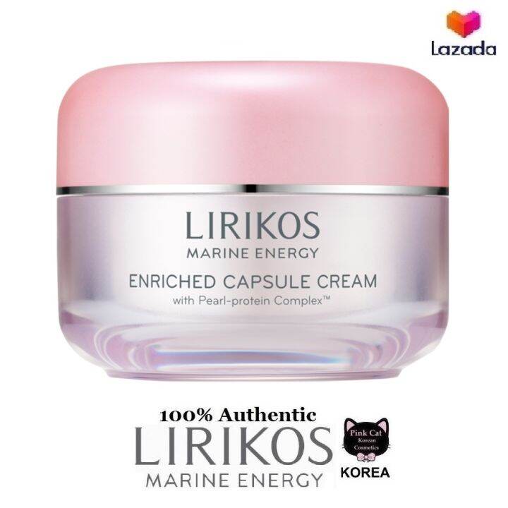 Korean Cosmetics LIRIKOS Marine Energy Enriched Capsule Cream 45g ...