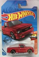 Hot  wheels 91 GMC Syclone กระบะแดง. 3/10