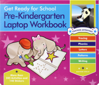 Get ready for school kindergarten laptop workbook 245 kinds of activities childrens English basic training imported original book