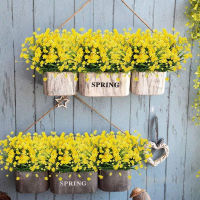 【cw】Fake Artificial Flowers Outdoor for Decoration UV Resistant No Fade Faux Plastic Plants Garden Porch Window Kitchen Office Decor