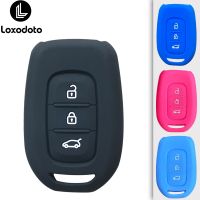 ✆☾ Silicone Car Remote Key Case Cover Protection for Dacia Logan 2021 for Renault Duster Clio 3 TWingo Logan Stepway Holder Shell