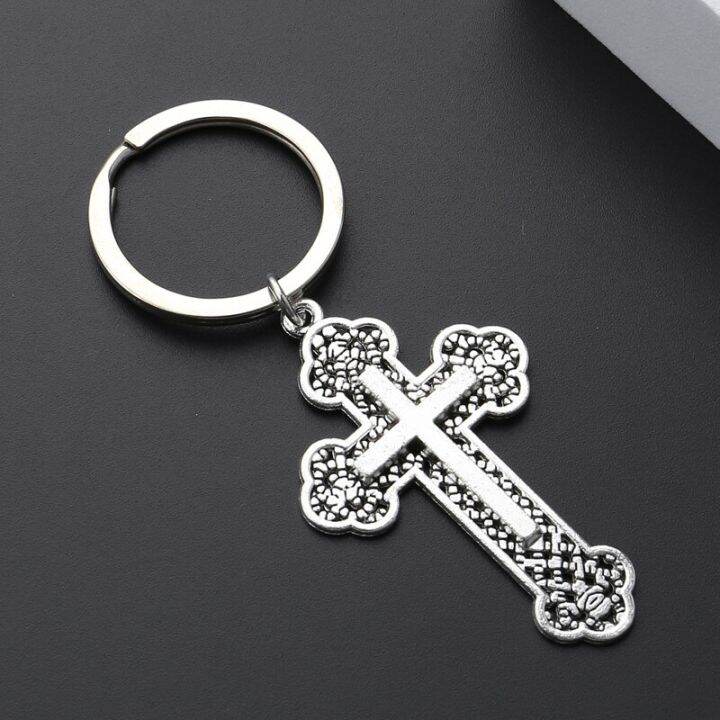 cross-keychain-jesus-key-ring-religious-beliefs-key-chains-for-women-men-diy-car-hanging-punk-simple-jewelry-handmade-gifts-key-chains