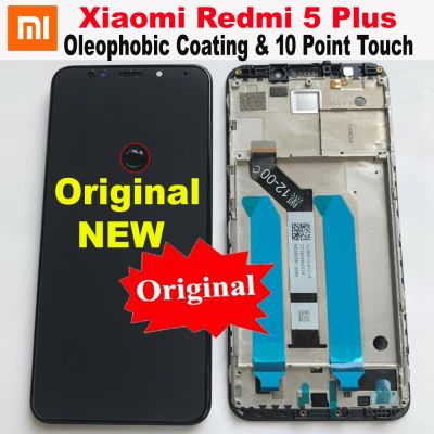 Xiaomi Redmi 5 Plus ที่ดีที่สุดจอแสดงผล Ips และ Lcd การประกอบเครื่องอ่านพิกัดหน้าจอสัมผัส10จุดเซ็นเซอร์ Redmi5บวกกระจก Meg7