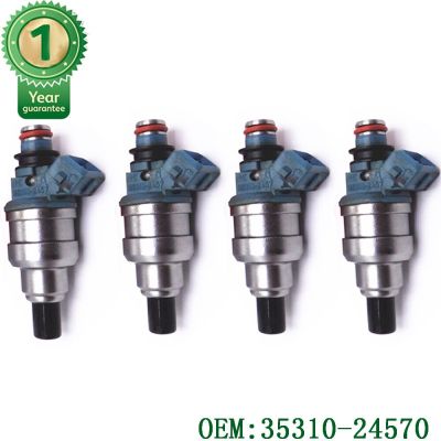 4X คุณภาพสูง Reuilt และทดสอบหัวฉีดหัวฉีด35310-24570 3531024570 Fit สำหรับ HYUNDAI EXCEL X2 1.5L