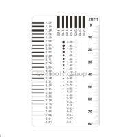 แผ่นใสมาตรฐานสำหรับตรวจสอบชิ้นงานDG104 ,Dot Gauge,แผ่นฟิลม์วัดขนาดชิ้นงาน,Point Line Gauge Film, DG104