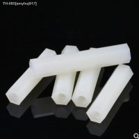 ⊕▽☬ 10-50pcs M2 M2.5 M3 M4 M5 White Nylon Double Pass Hex Standoff Female Plastic PCB Motherboard Spacer Pillar Nut