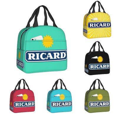 Marseille France Ricard Thermal Insulated Lunch Bags Women Aperitif Anise Portable Lunch Container Travel Storage Food Box
