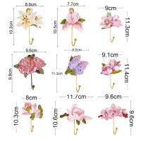 Towel Hook Sturdy Key Hook Long-lasting Durable Creative Rose Flower Design Key Hook for Living Room Picture Hangers Hooks