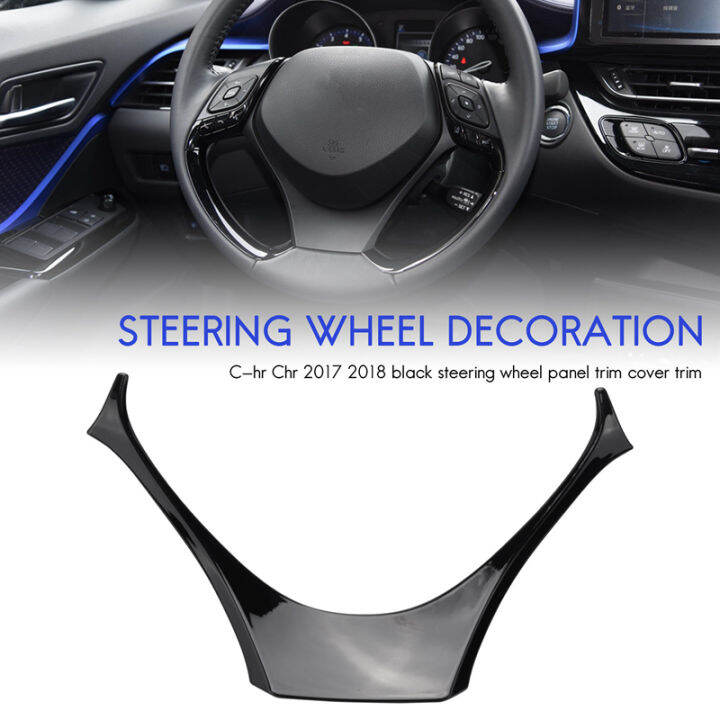 car-steering-wheel-panel-garnish-cover-trim-accessories-for-toyota-c-hr-chr-2017-2018-black