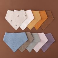 【DT】hot！ Baby Infant Cotton Bib Newborn Color Scarf Feeding Saliva Bandana Burp Boys Shower