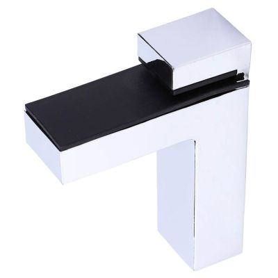 【CW】 F Type Thickened Glass Clamp Zinc Alloy Adjustable Shelf Bracket Wall Mounted Holder Woodboard Support 5-25mm/8-30mm