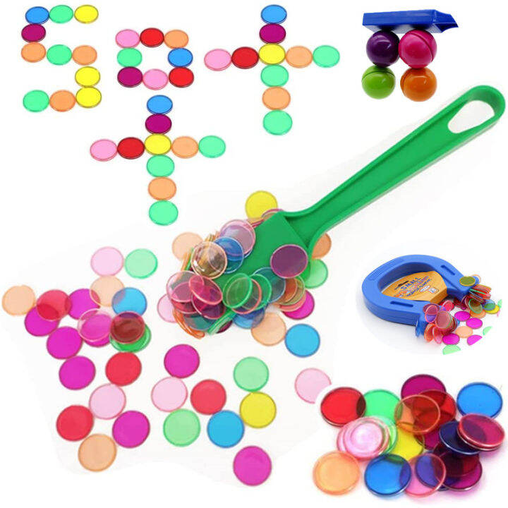 Bingo Wand with 100pcs Chips Sets Math Learning Education Toys