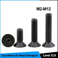 Soket Heksagonal Countersunk Kepala Tutup Sekrup Hex Soket Tutup Sekrup Datar Kepala Sekrup Cangkir Datar 12.9 Tingkat DIN7991 M3-M12